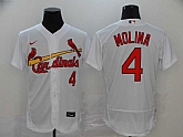 Cardinals 4 Yadier Molina White 2020 Nike Flexbase Jersey,baseball caps,new era cap wholesale,wholesale hats